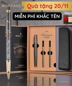 bút ký thương hiệu pháp montagut miễn phí khắc tên business luxury b221